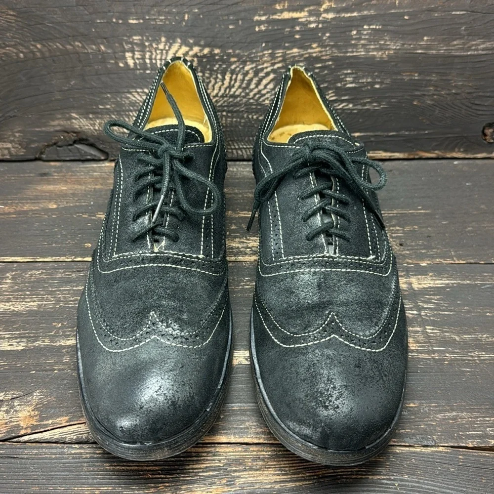 Bed Stu Leather Wingtip Oxford Shoes Size 10
